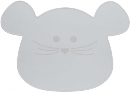 Set de table en silicone souris gris