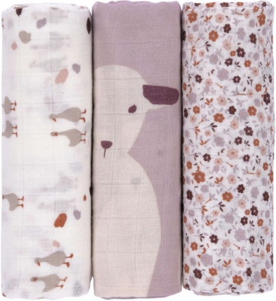 Lange doux Tiny farmer fleurs 3pc