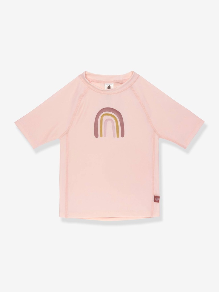 [1431020771-06] T-shirt anti-UV manche courte arc en ciel rose 62/68