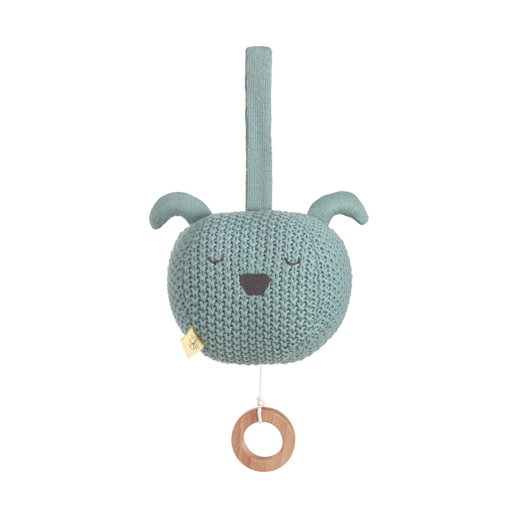 [1313014524] Peluche musicale tricotée chien