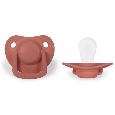Sucette corail 0-6 mois 2pc Filibabba