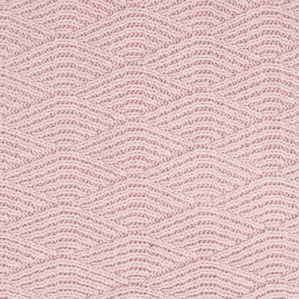 Couverture river knit rose 75x100cm