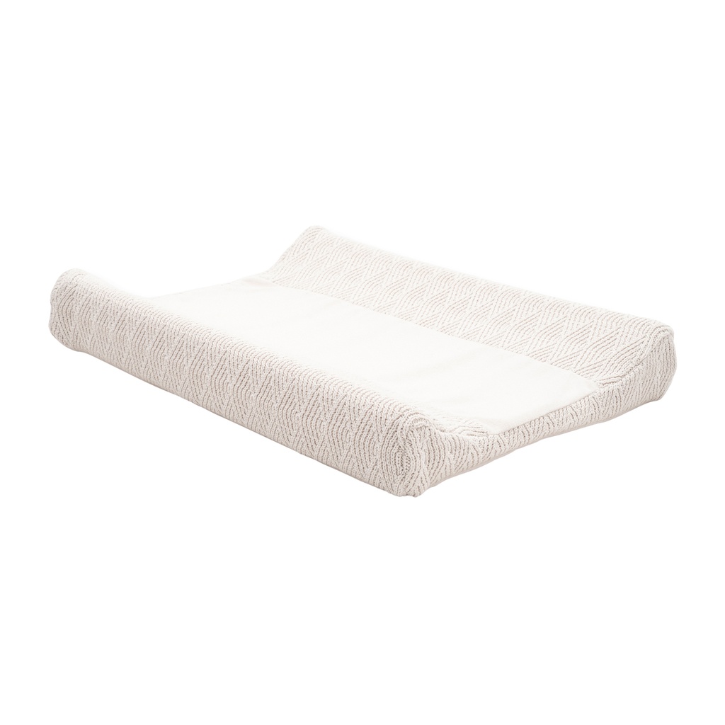 Housse pour coussin à langer blanc crème 50x70cm