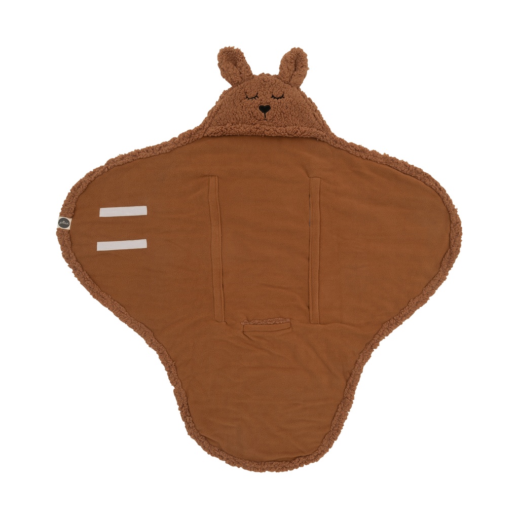 Couverture caline bunny caramel