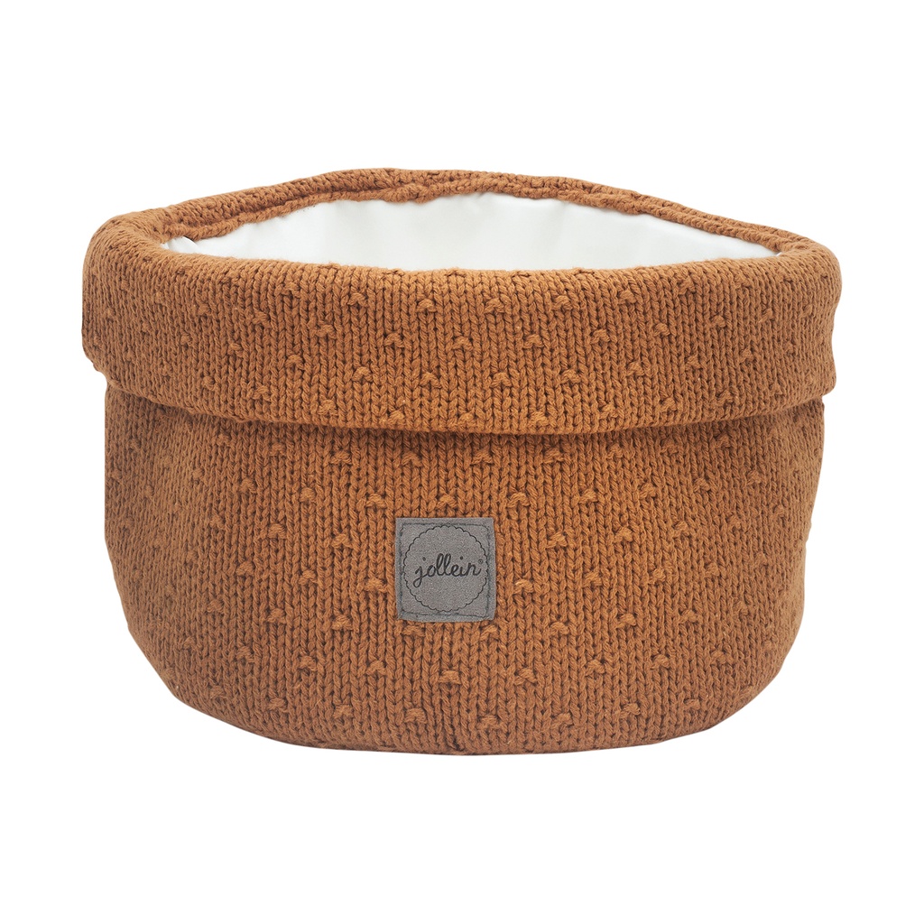 Panier de rangement caramel