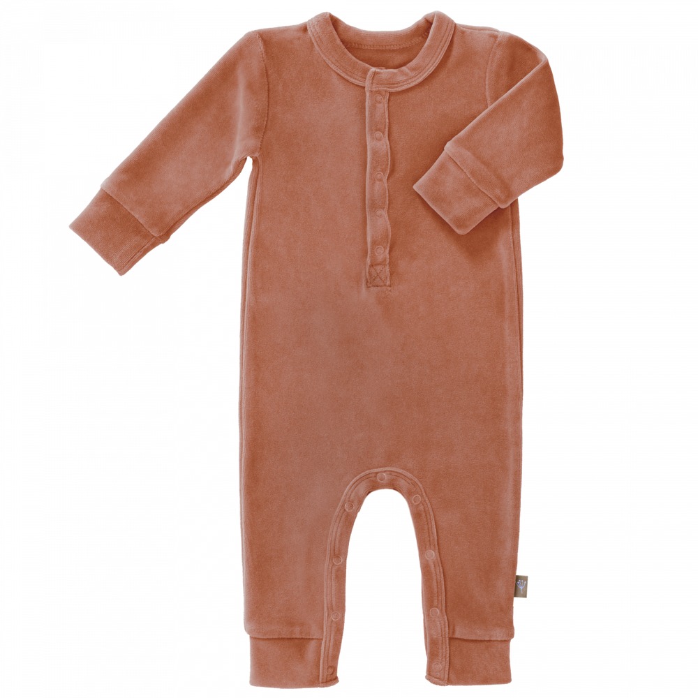 [VC230-06] Pyjama velours sans pieds ash rose 3-6 mois