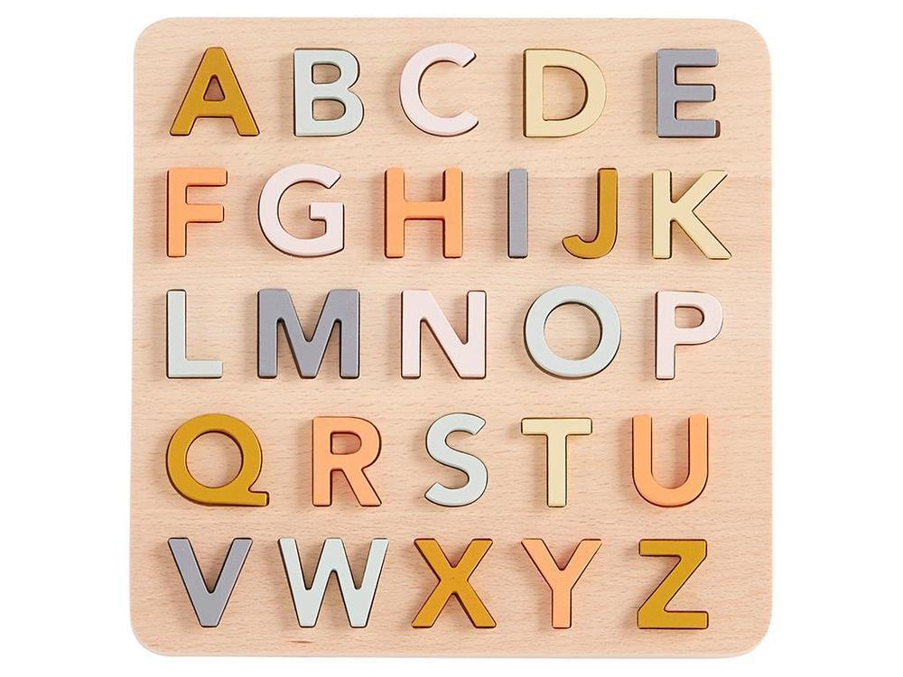 Puzzle ABC en bois 26x26x3.2cm