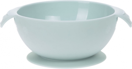 Bol en silicone bleu