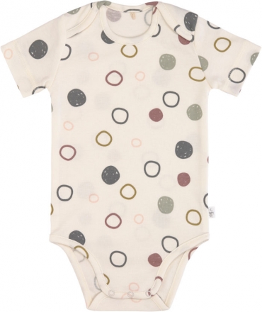 Body manche courte Gots cercle ecru 74/80