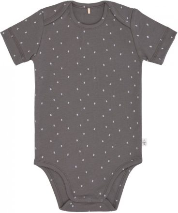 Body manche courte pois anthracite 74/80