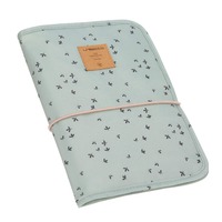 Pochette de change CAS floral menthe