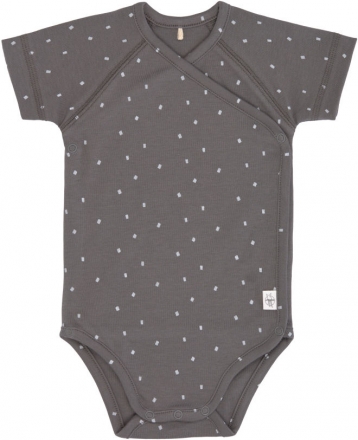 Body manche courte pois anthracite 62/68