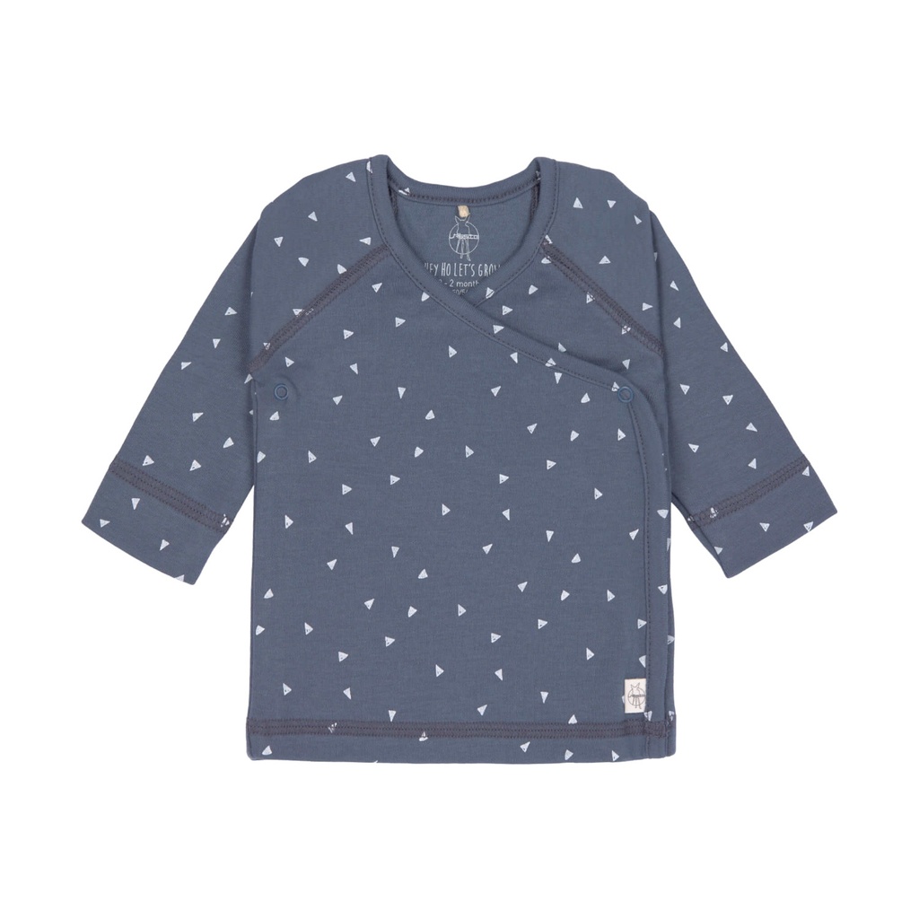 T-shirt kimono manche longue Gots triangle bleu 50/56