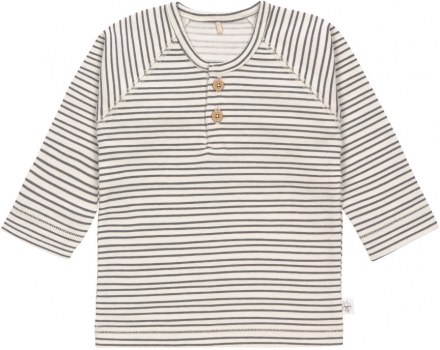 T-shirt manche longue Gots rayé gris anthracite 74/80